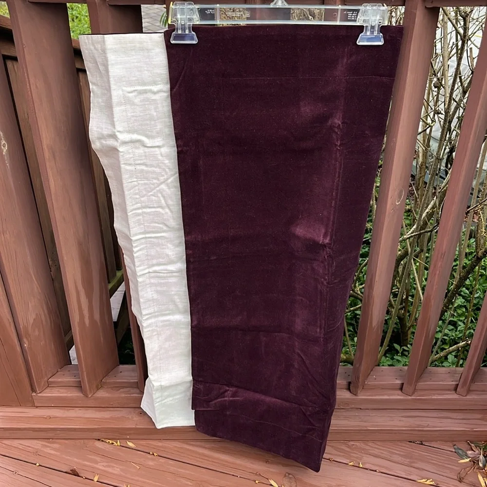 Williams Sonoma Velvet Pillow Shams King & Euro Home‎ Classic Cotton Linen